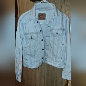 Levi's Blue Striped Jean Jacket